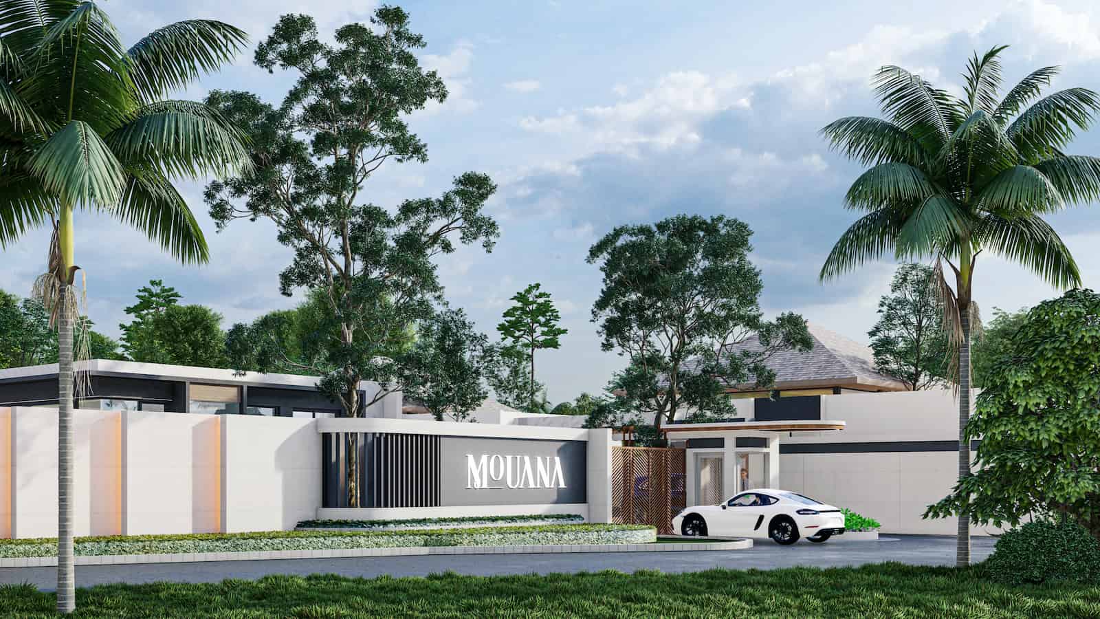 In Front The Villa 1